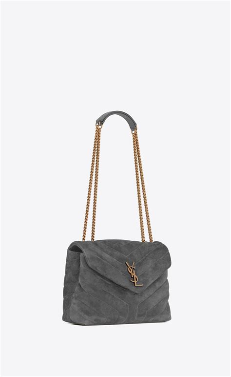 ysl tasche veloursleder|Kleine LOULOU aus gestepptem Veloursleder .